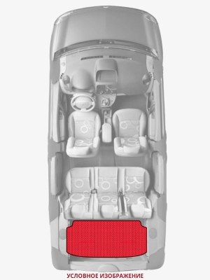 ЭВА коврики «Queen Lux» багажник для Mercedes E-class Cabrio